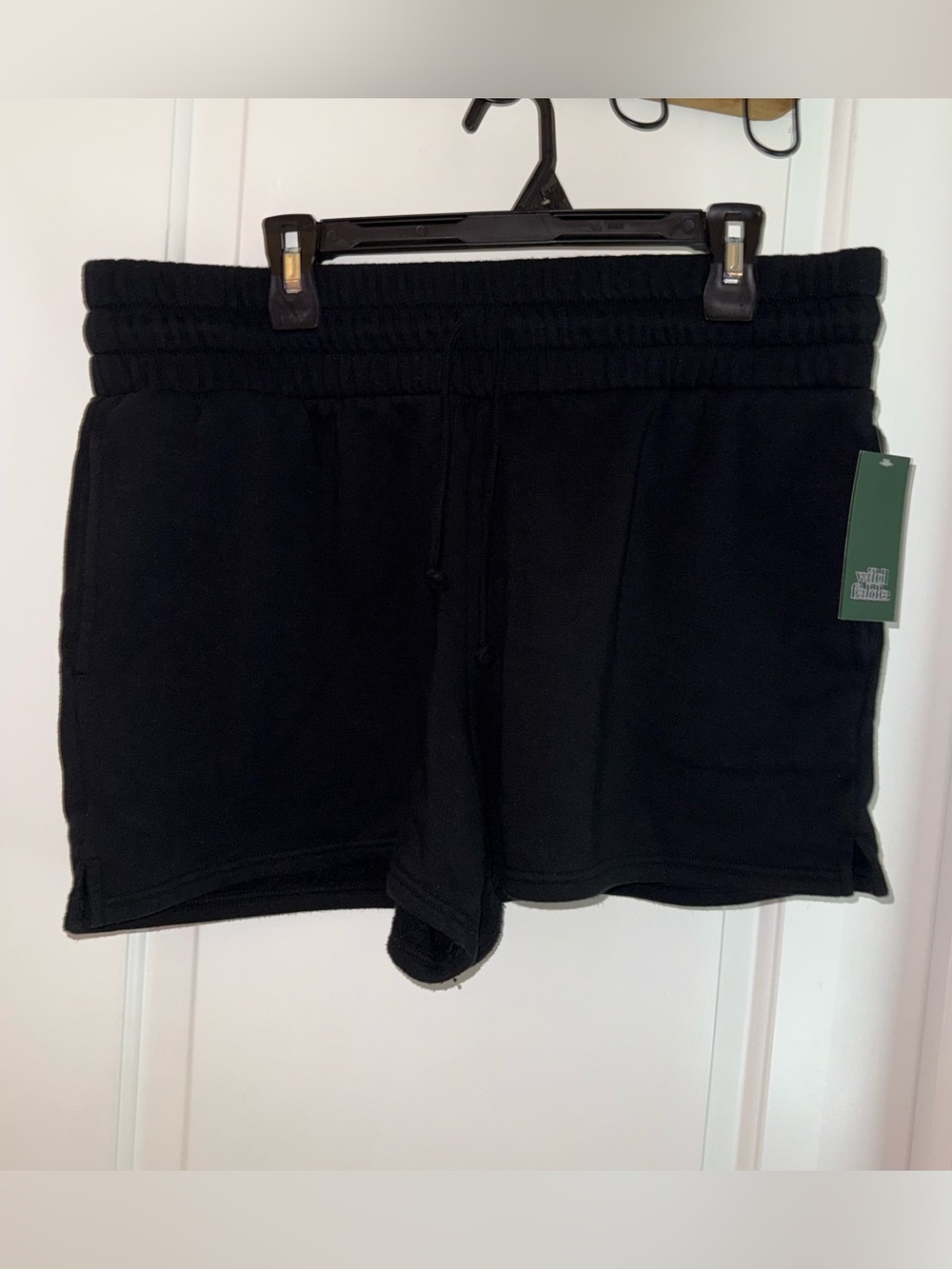 NWT Wild & Fable Black Fleece Shorts Size XL